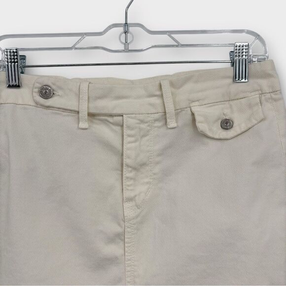 7 For All Mankind A-Line Above Knee Skirt in Bone Women’s Size 26 - Picture 6 of 9